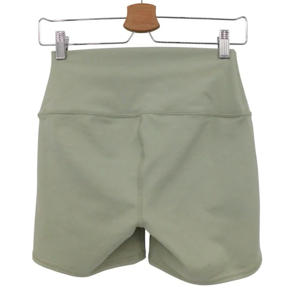 Alo Airbrush High-Waisted Limestone Shorts - Picture 2 of 4